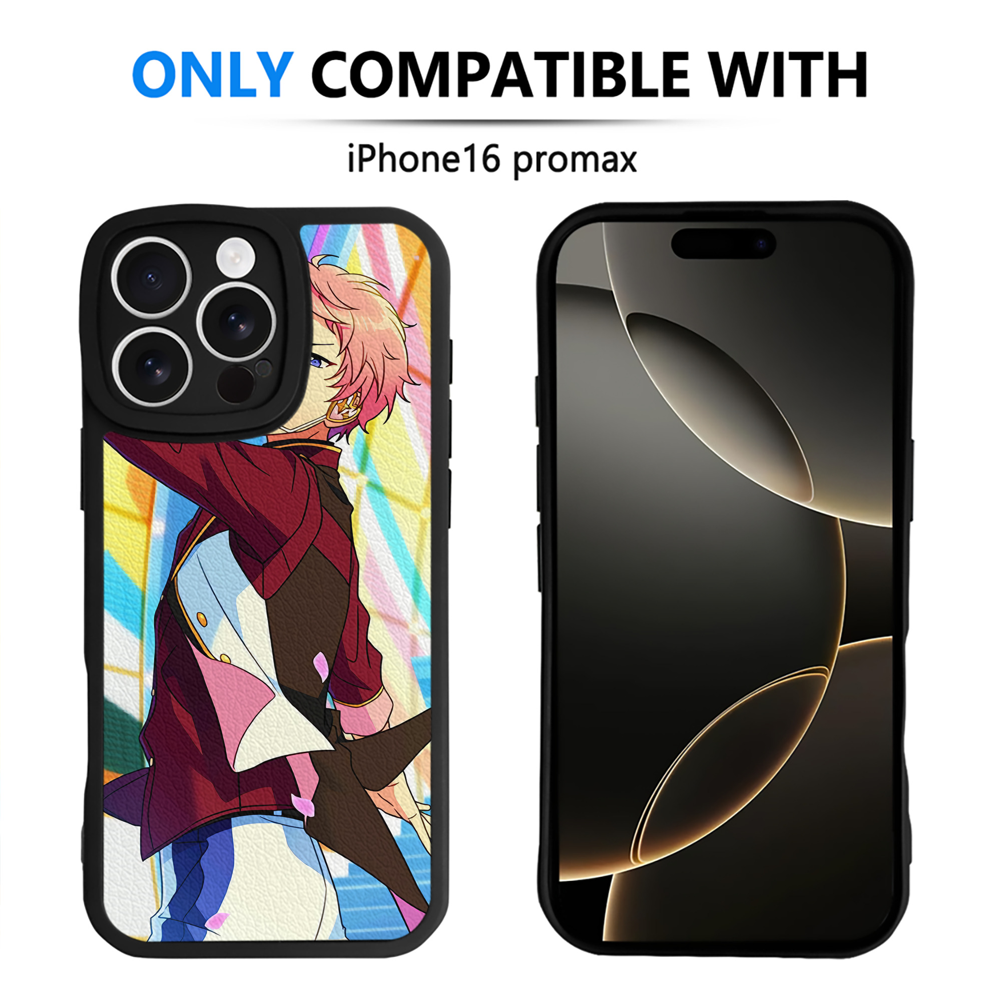（画像用） あんさんぶるスターズ! Ensemble Stars 【iPhone 16シリーズ対応】シリコンスマホケース（レザー調） 材質：シリコン